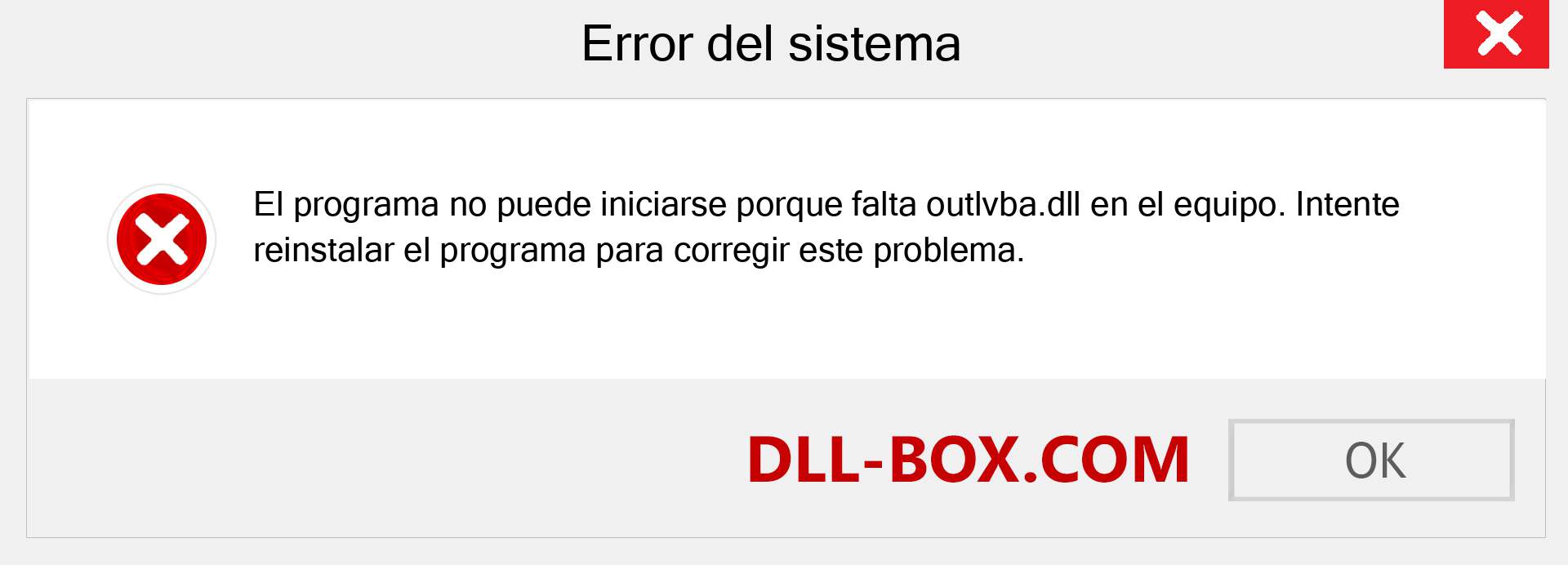 ¿Falta el archivo outlvba.dll ?. Descargar para Windows 7, 8, 10 - Corregir outlvba dll Missing Error en Windows, fotos, imágenes