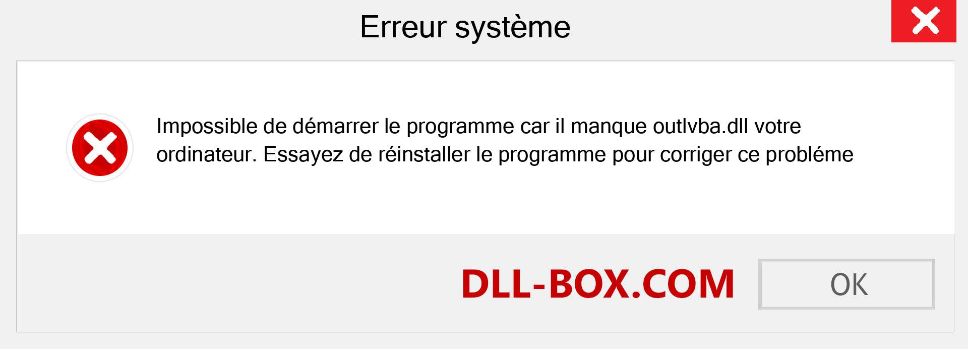 Le fichier outlvba.dll est manquant ?. Télécharger pour Windows 7, 8, 10 - Correction de l'erreur manquante outlvba dll sur Windows, photos, images